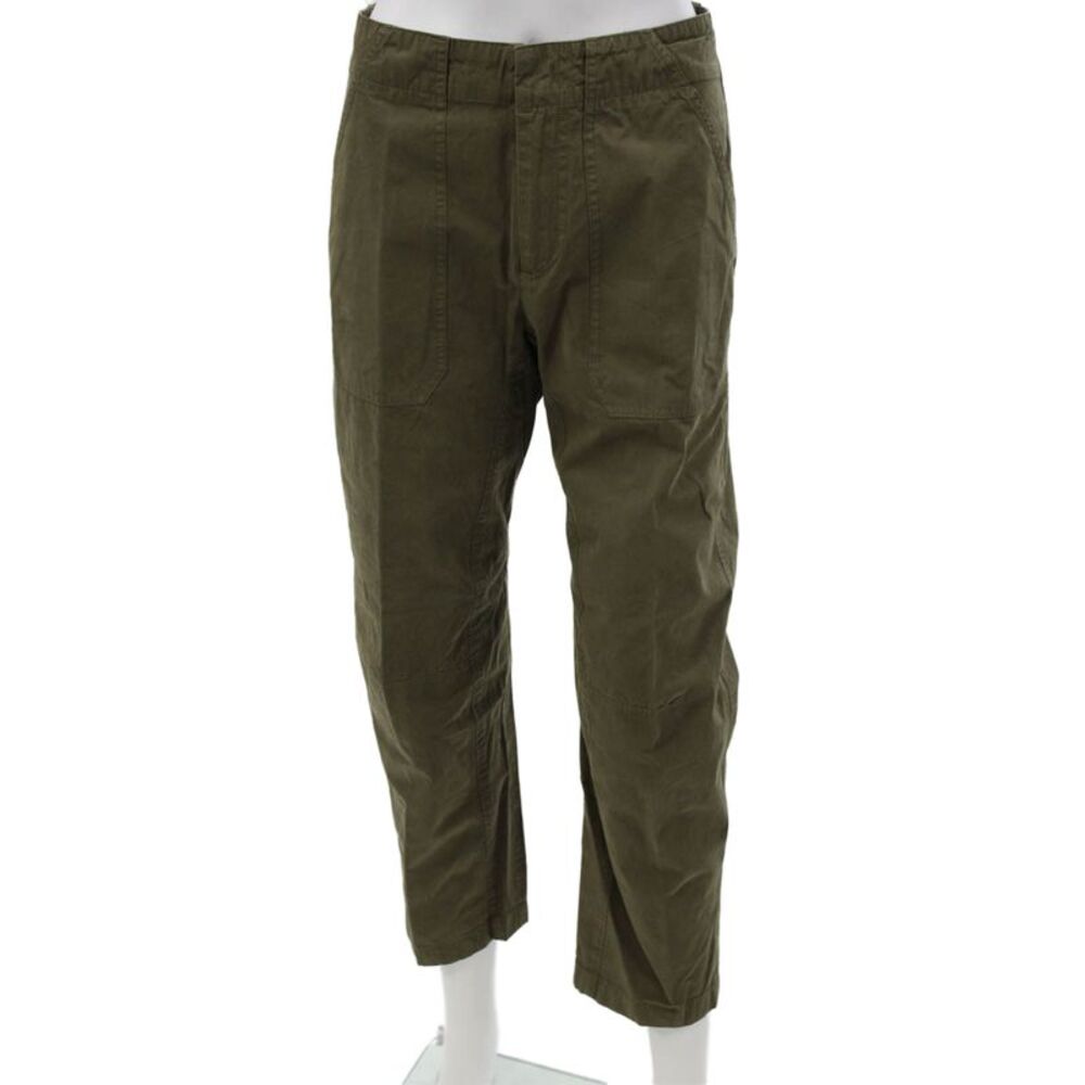 Rag & Bone Women Chino Pants Green Button Utility Inseam 26 Size 0